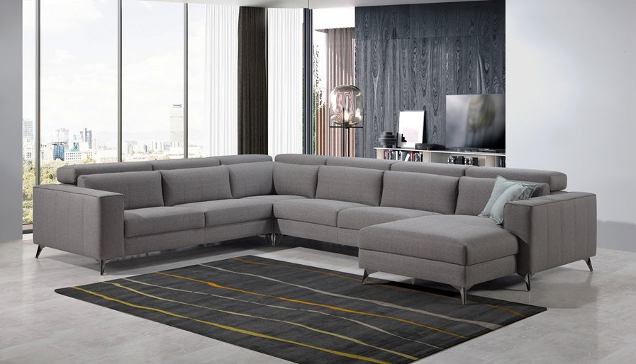 Sofá Divani em Canto com Chaise 7 Lugares
